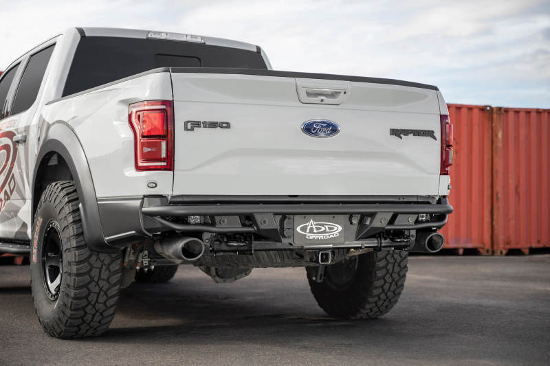 Ford F-150 Raptor Bumper - Rear - Addictive Desert Designs - ADD PRO Bolt-On - Hammer Black - `17-`19